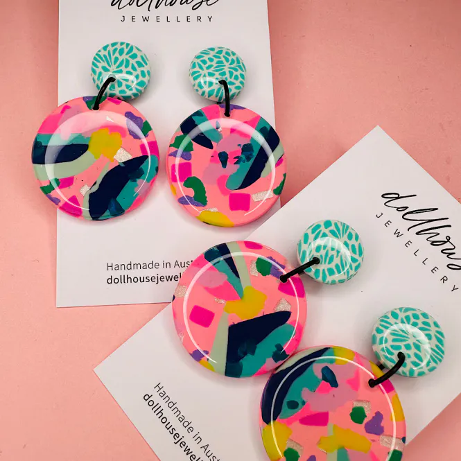 Hovedbilde Lulu Medium Dangle - Peach Delight