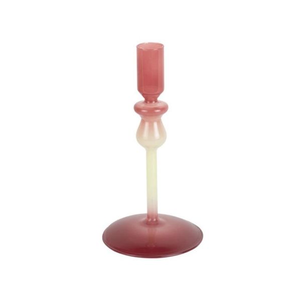 Hovedbilde Candle holder duo small warm purple soft green