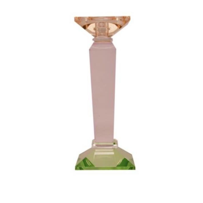 Hovedbilde Krystall lysestake mint violet peach 