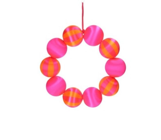 Hovedbilde Krans pink/ orange 