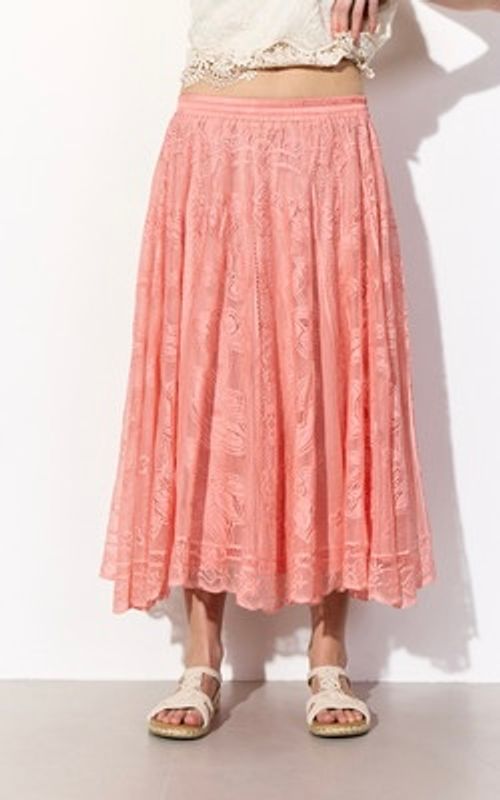 Trine skirt peach