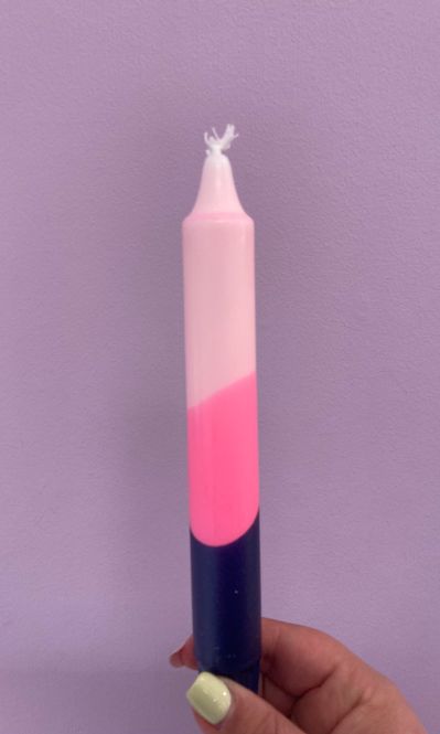 Hovedbilde Pink blue candle 