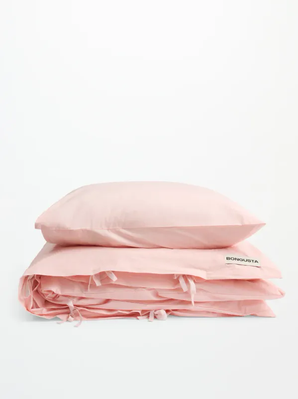 Percale Bed Linen Set, blush 140 x 200 cm