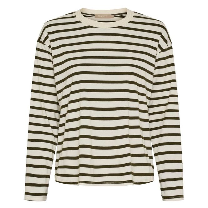 Hovedbilde Olive beige strip sweather