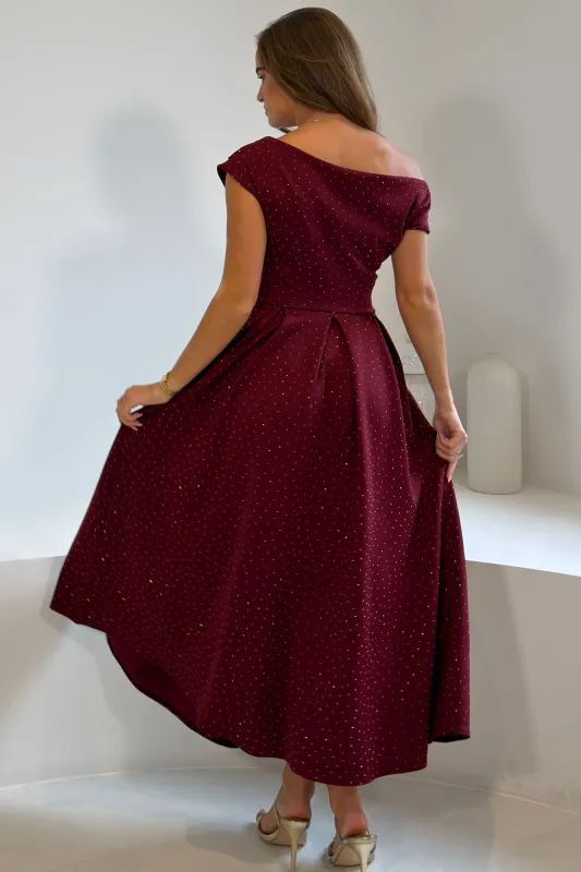 Betty red Gold bling dress