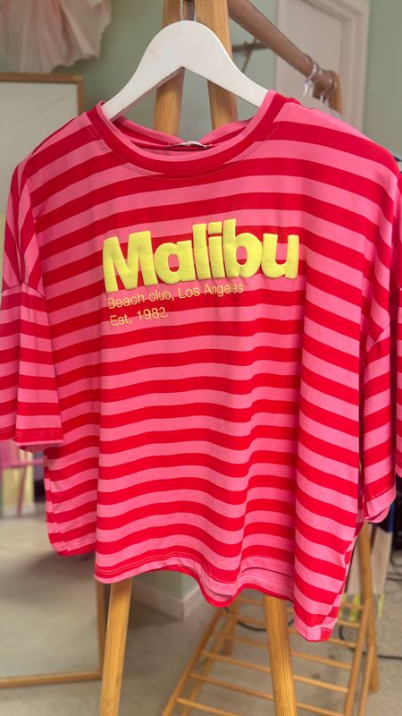 Malibu yellow red t-shirt