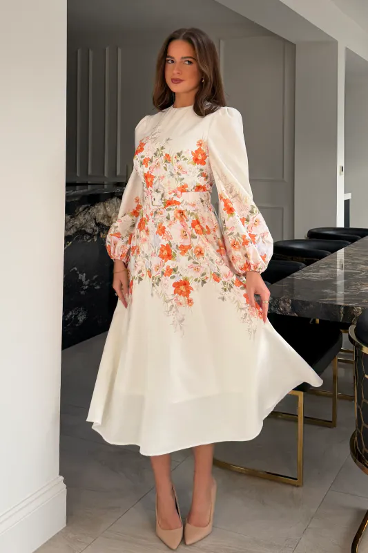 White  flower dress