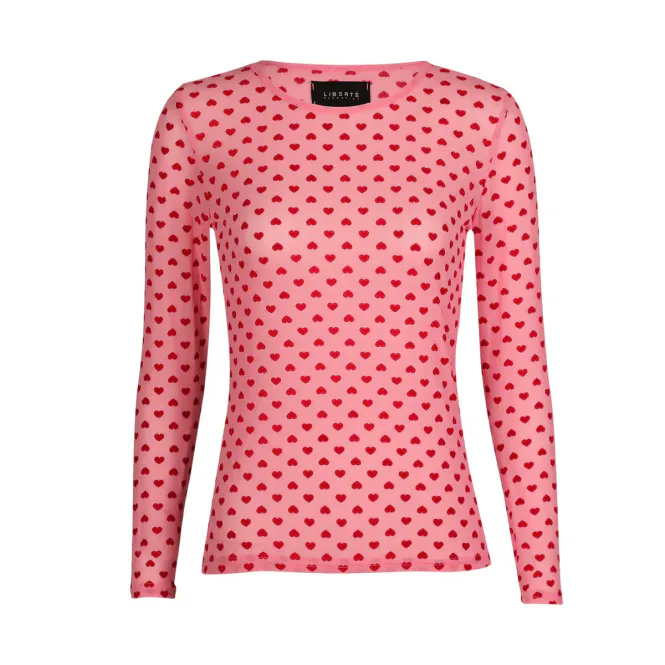 Hovedbilde Mesh pink heart 